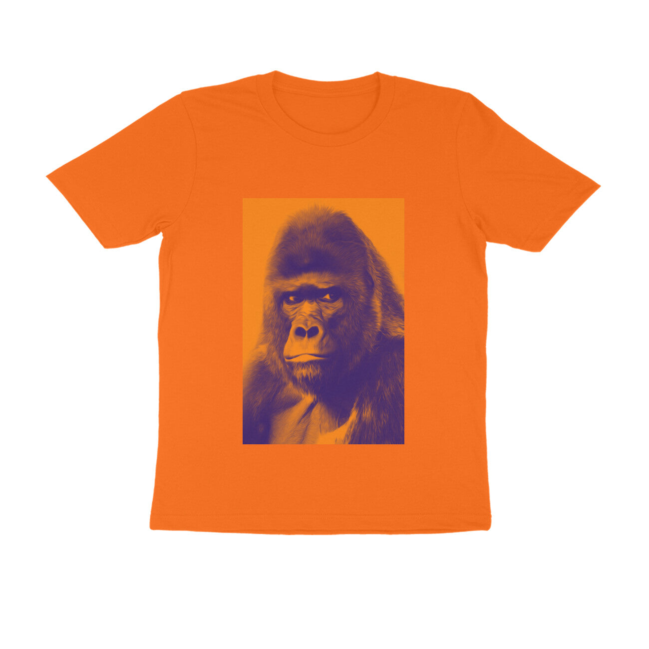 Half Sleeve Round Neck T-Shirt β Gorilla puraidoprints