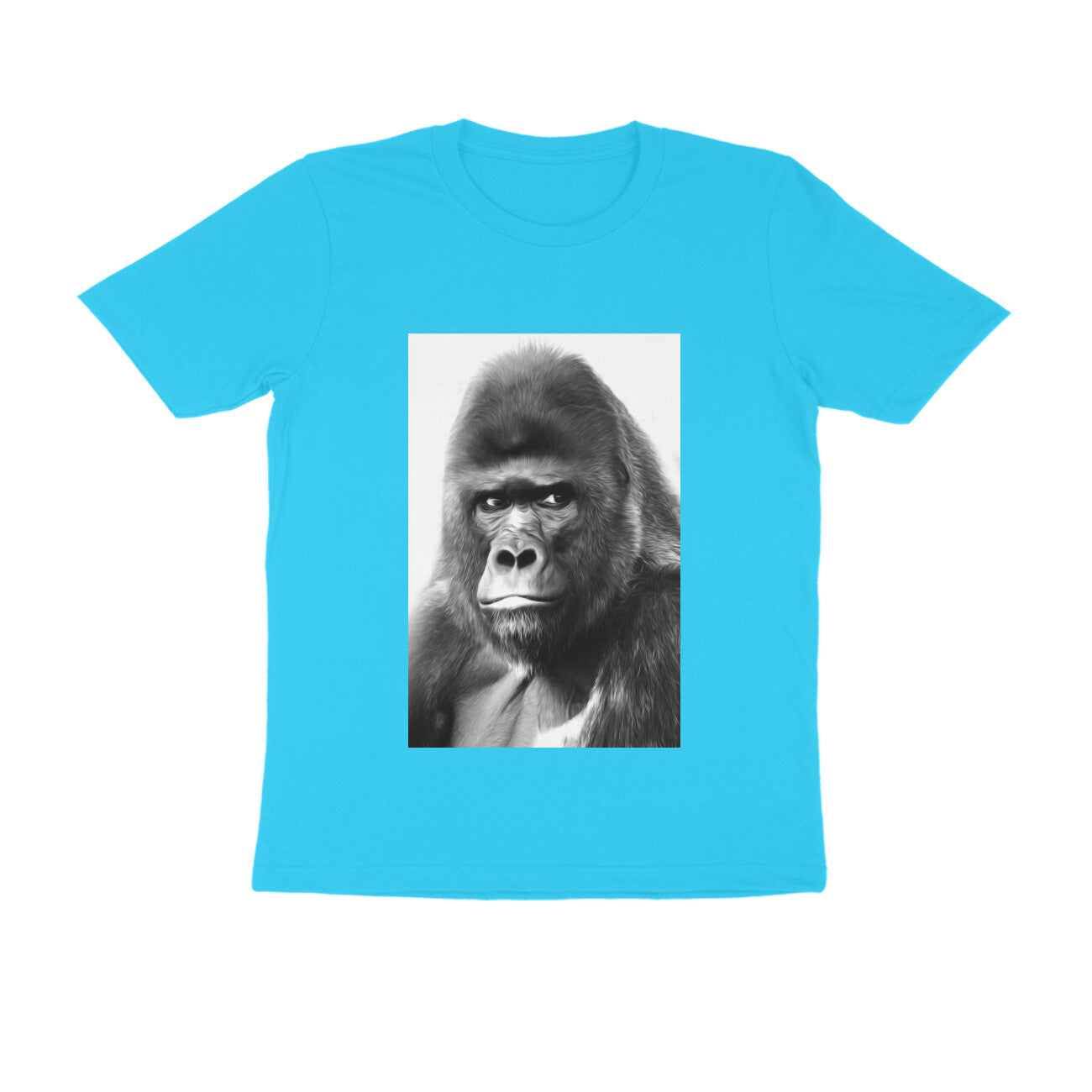 Half Sleeve Round Neck T-Shirt β Gorilla puraidoprints