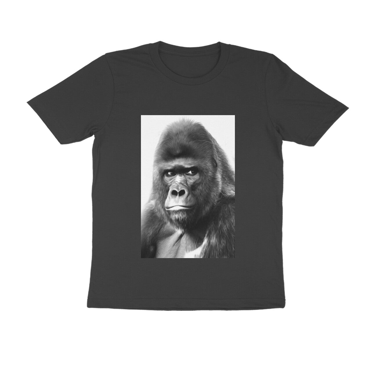 Half Sleeve Round Neck T-Shirt β Gorilla puraidoprints