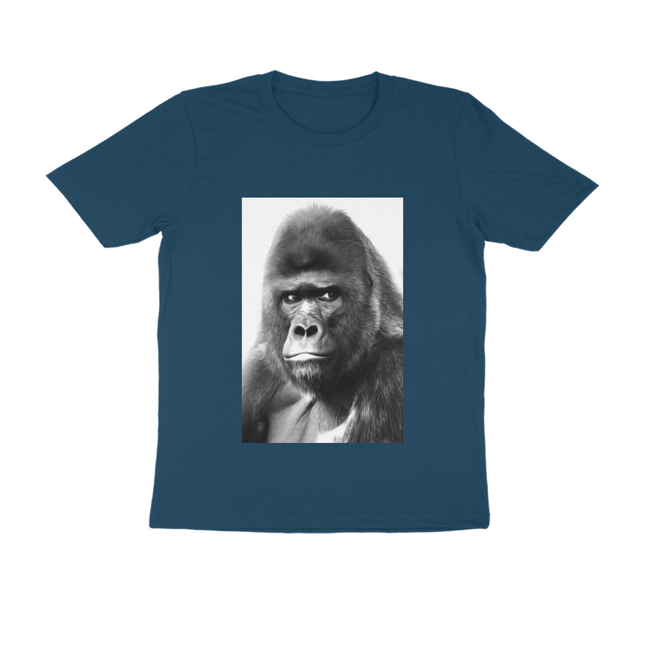 Half Sleeve Round Neck T-Shirt β Gorilla puraidoprints
