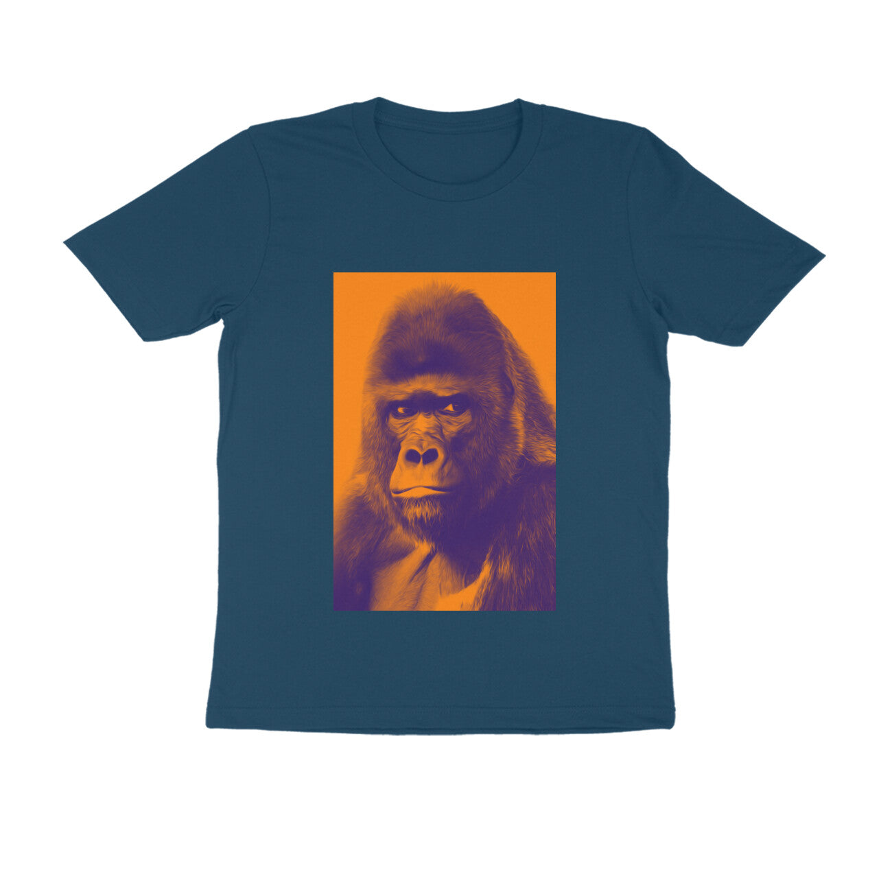 Half Sleeve Round Neck T-Shirt β Gorilla puraidoprints