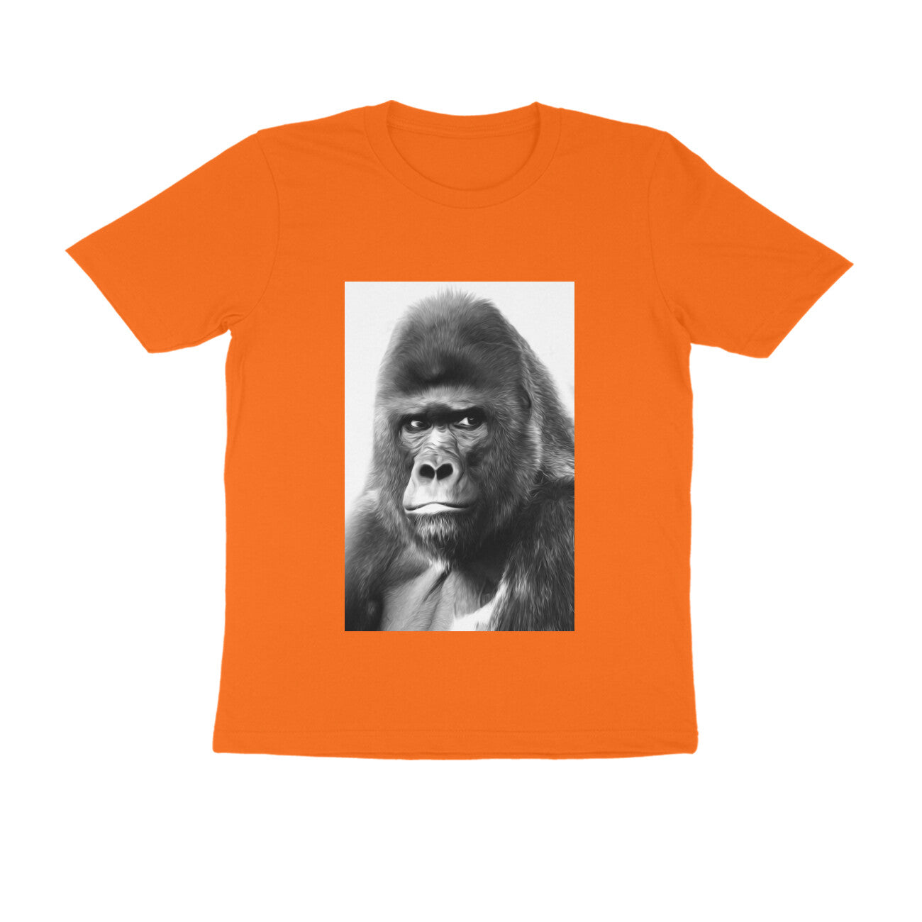 Half Sleeve Round Neck T-Shirt β Gorilla puraidoprints
