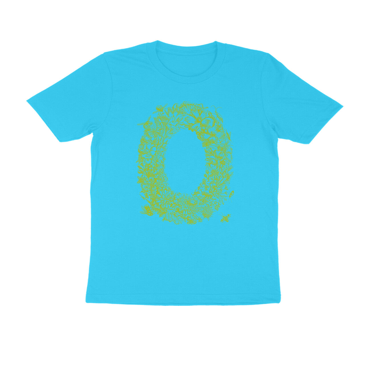 Half Sleeve Round Neck T-Shirt β Green Flora puraidoprints