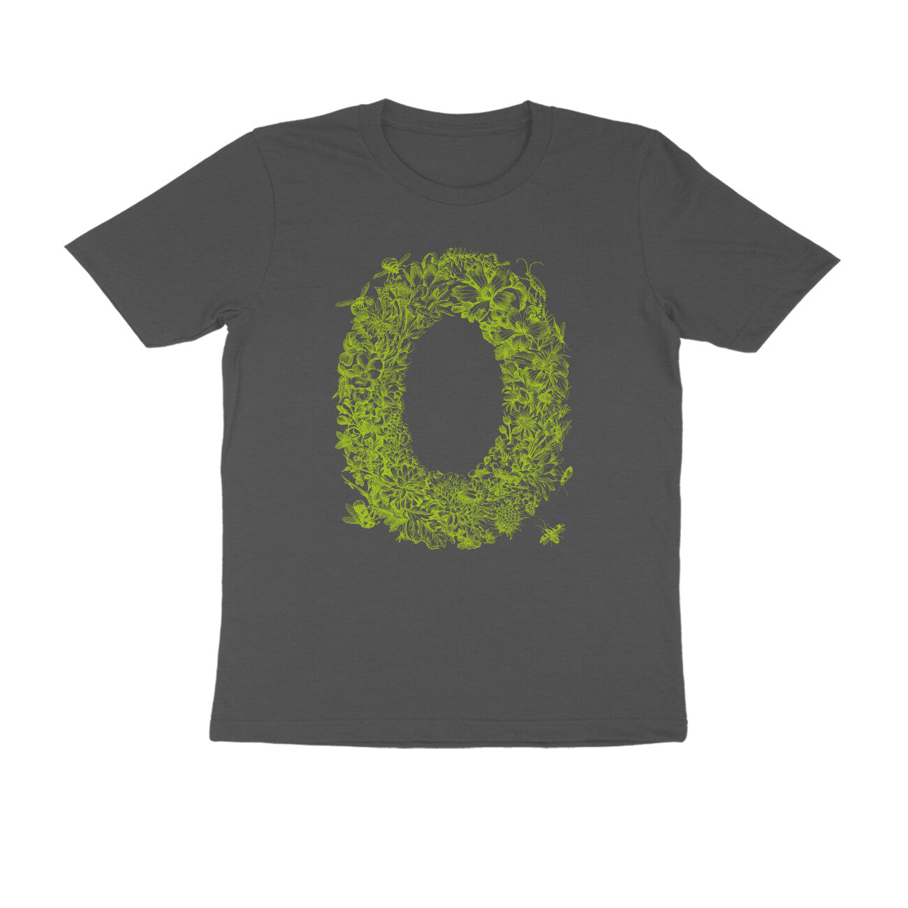 Half Sleeve Round Neck T-Shirt β Green Flora puraidoprints