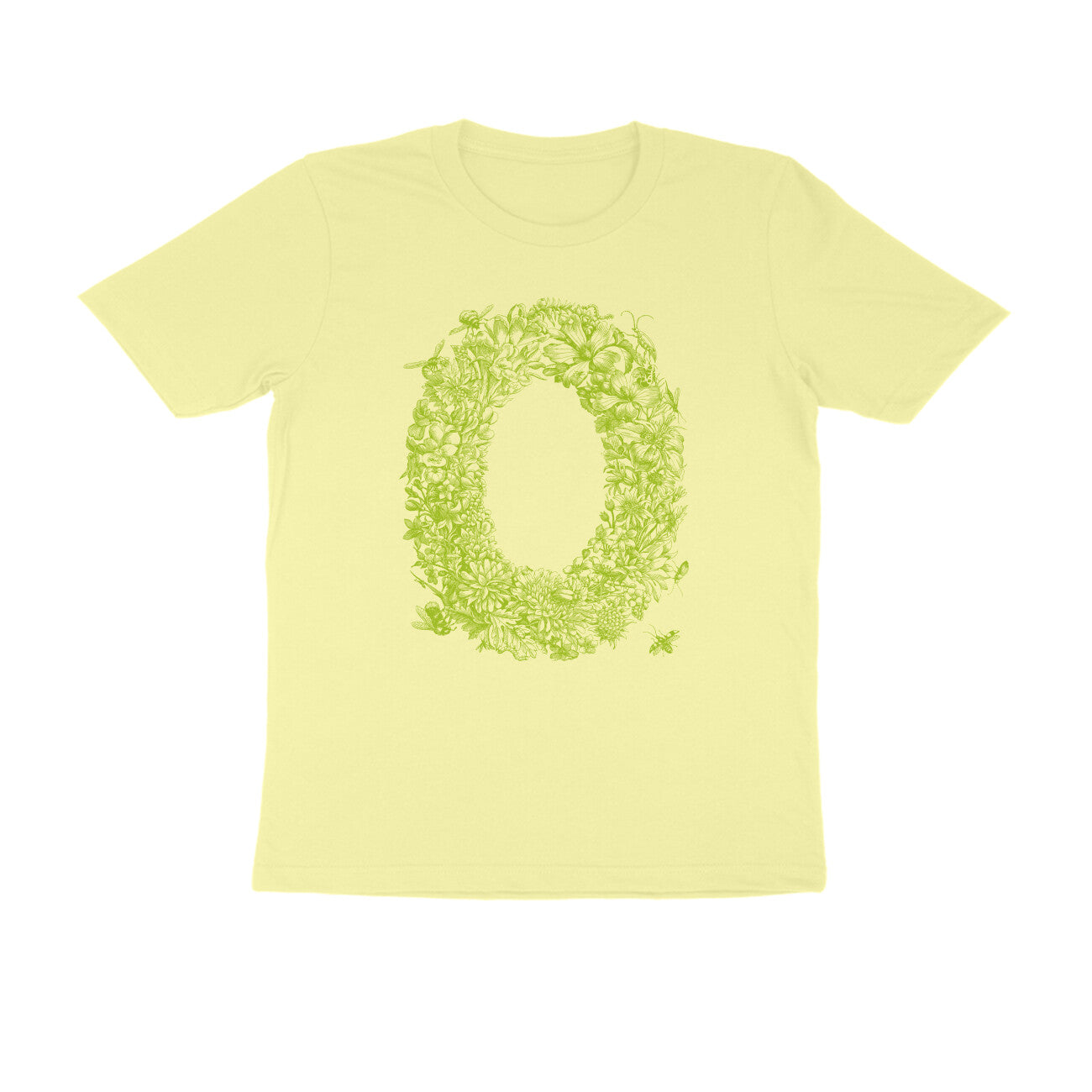 Half Sleeve Round Neck T-Shirt β Green Flora puraidoprints