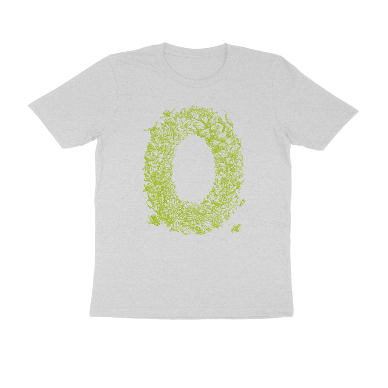 Half Sleeve Round Neck T-Shirt β Green Flora puraidoprints
