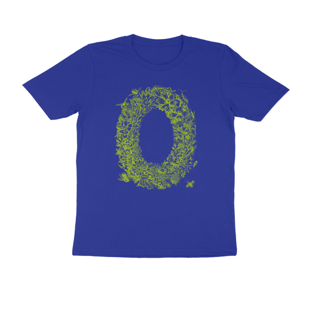 Half Sleeve Round Neck T-Shirt β Green Flora puraidoprints