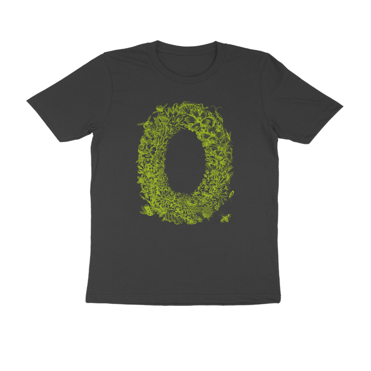 Half Sleeve Round Neck T-Shirt β Green Flora puraidoprints