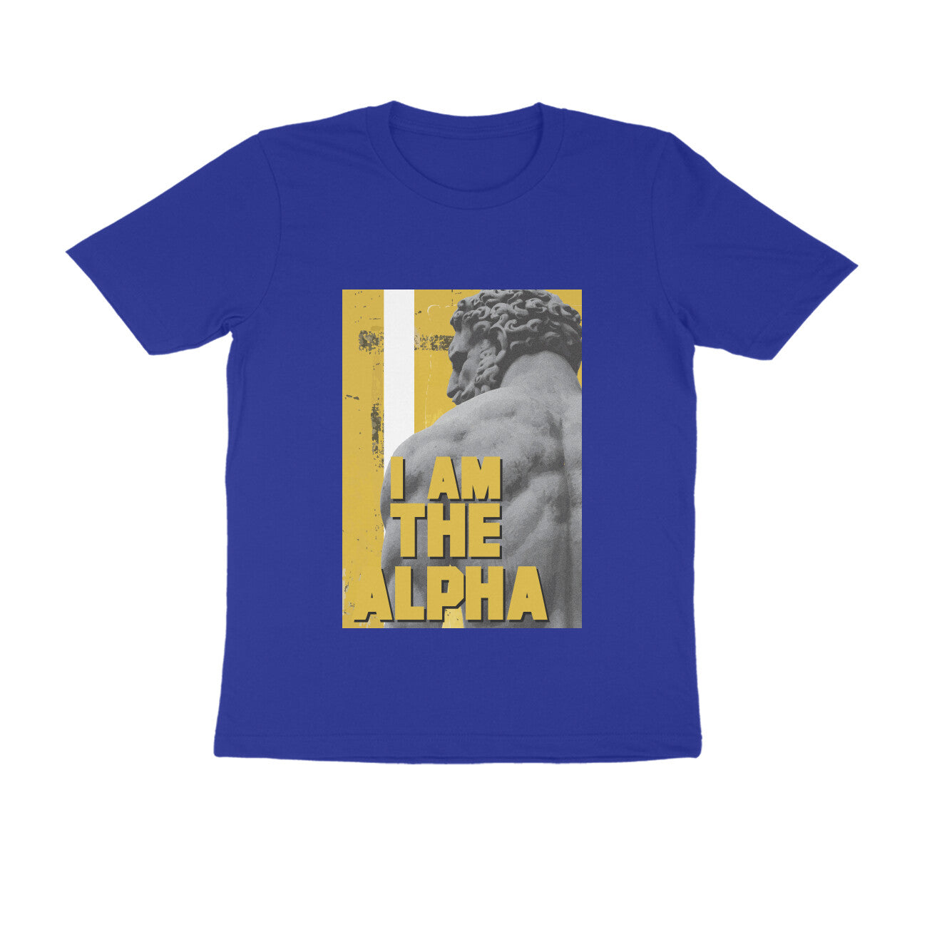 Half Sleeve Round Neck T-Shirt β I am Alpha puraidoprints