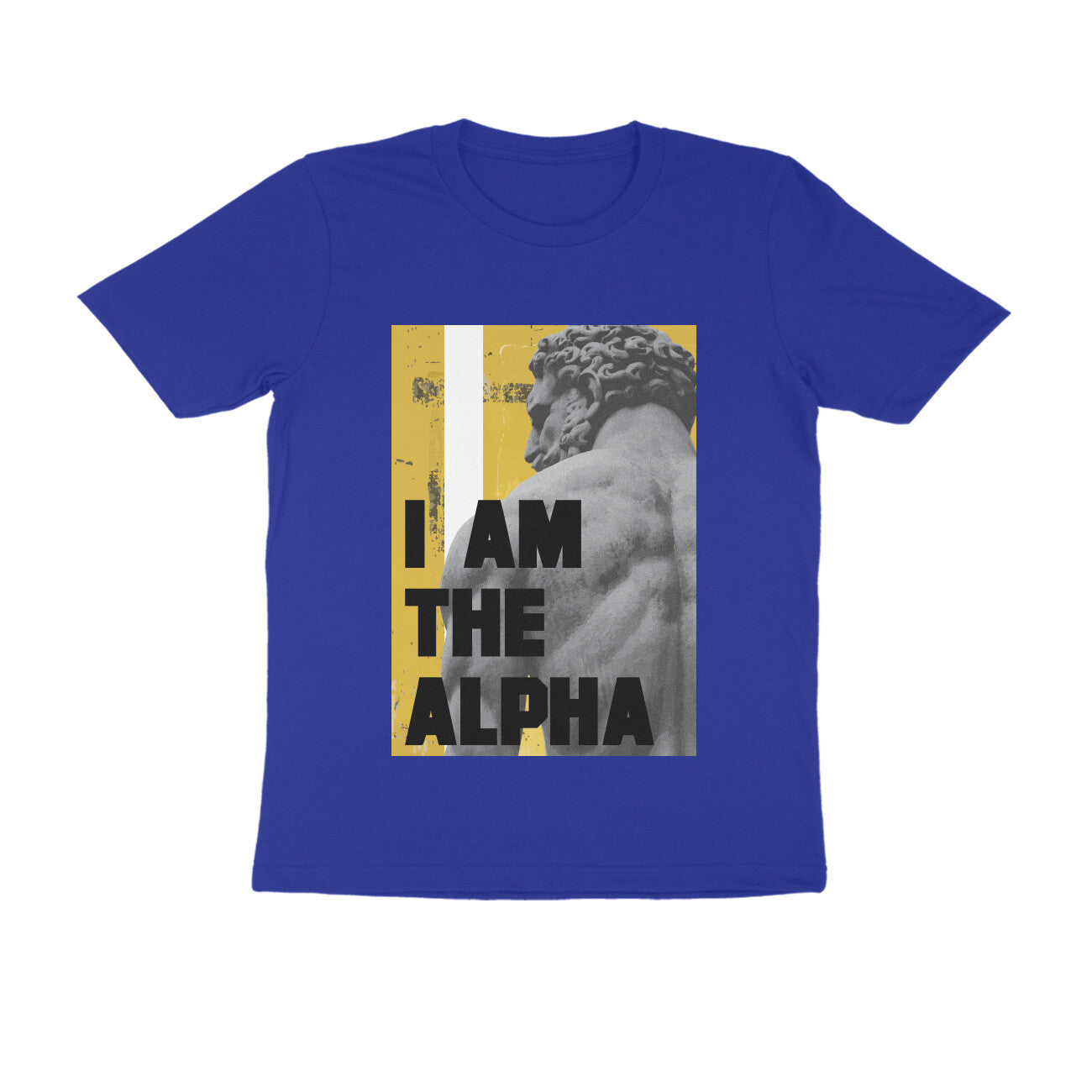 Half Sleeve Round Neck T-Shirt β I am Alpha puraidoprints