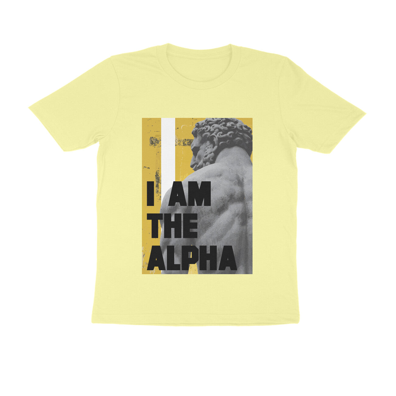 Half Sleeve Round Neck T-Shirt β I am Alpha puraidoprints