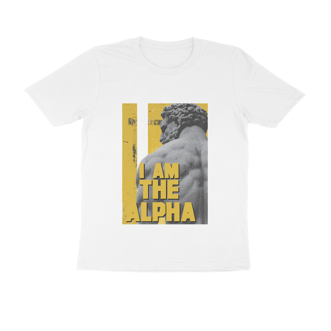Half Sleeve Round Neck T-Shirt β I am Alpha puraidoprints