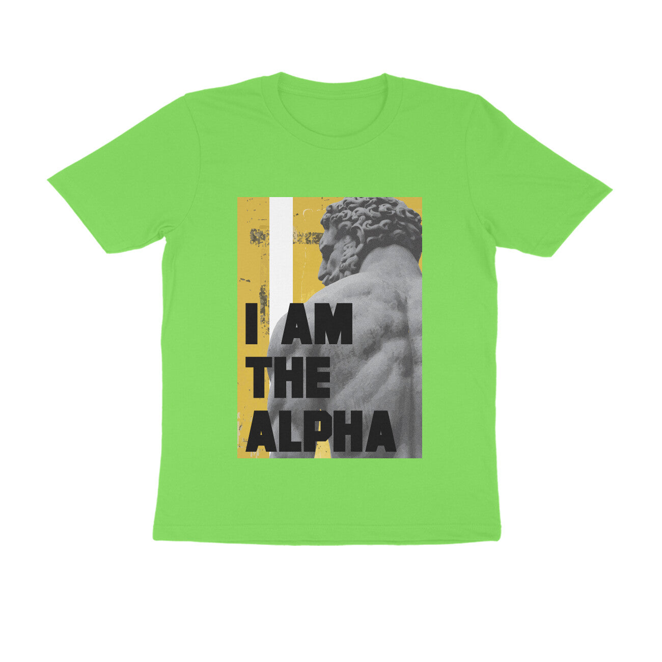 Half Sleeve Round Neck T-Shirt β I am Alpha puraidoprints