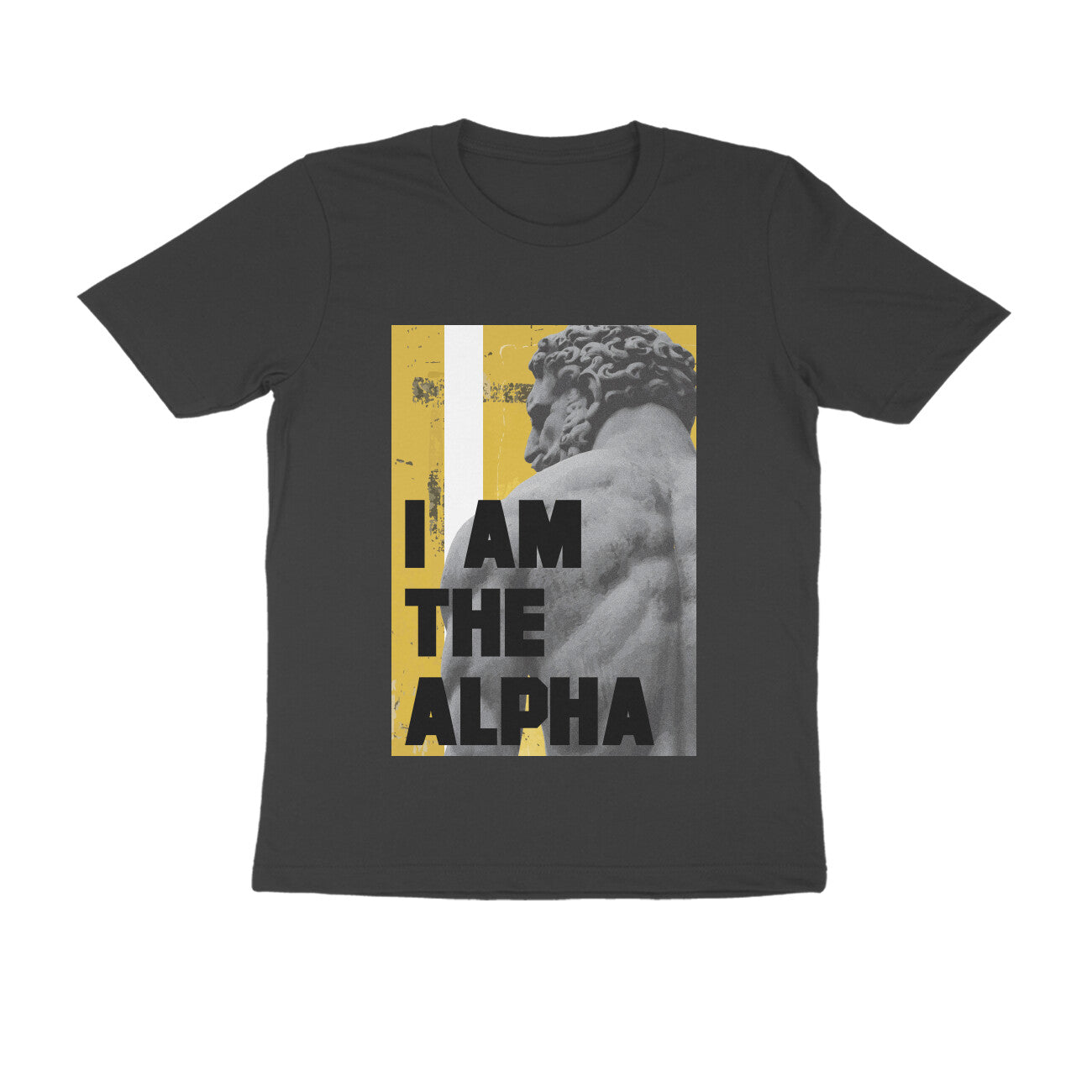 Half Sleeve Round Neck T-Shirt β I am Alpha puraidoprints