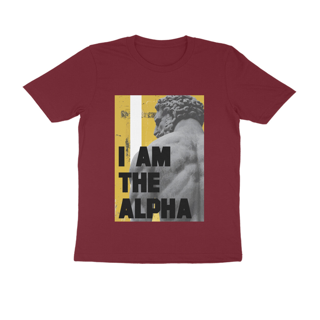Half Sleeve Round Neck T-Shirt β I am Alpha puraidoprints