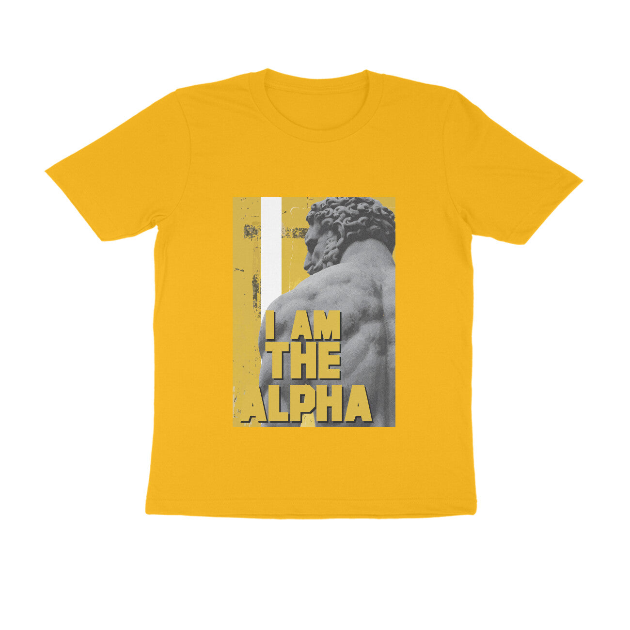 Half Sleeve Round Neck T-Shirt β I am Alpha puraidoprints
