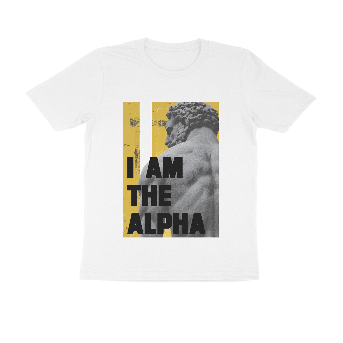 Half Sleeve Round Neck T-Shirt β I am Alpha puraidoprints