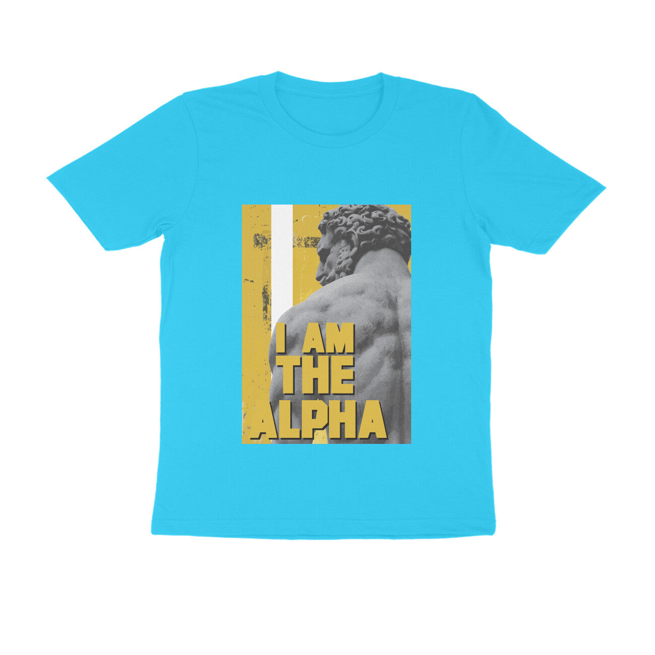 Half Sleeve Round Neck T-Shirt β I am Alpha puraidoprints