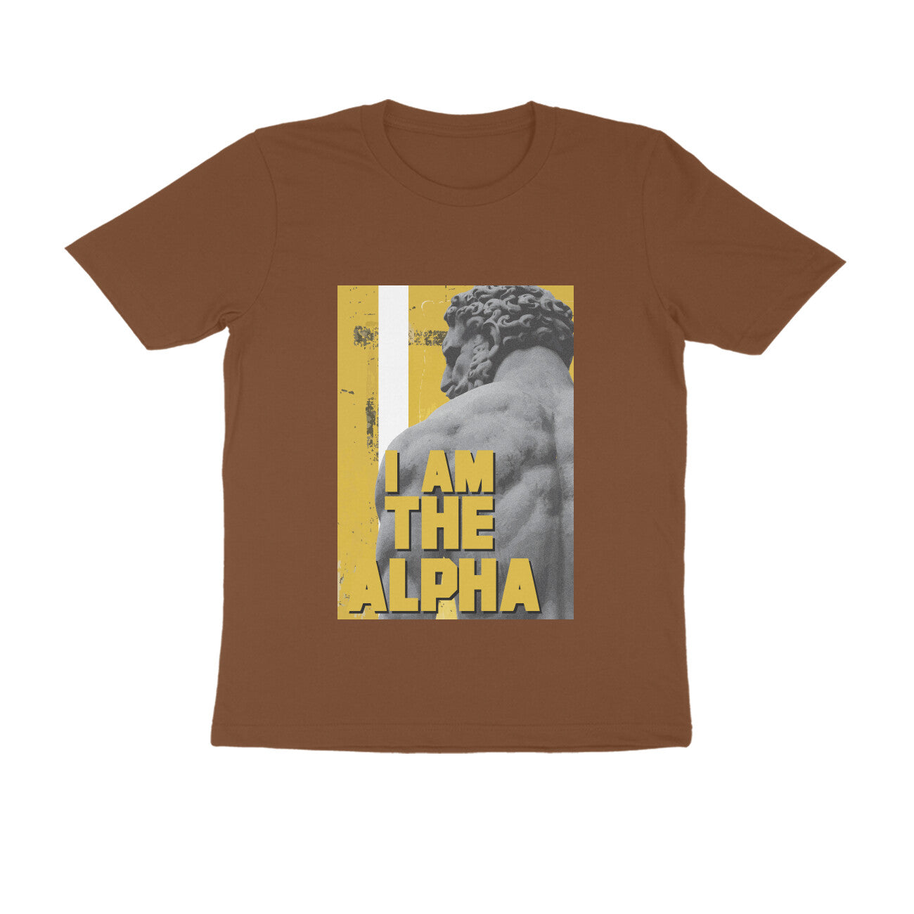 Half Sleeve Round Neck T-Shirt β I am Alpha puraidoprints
