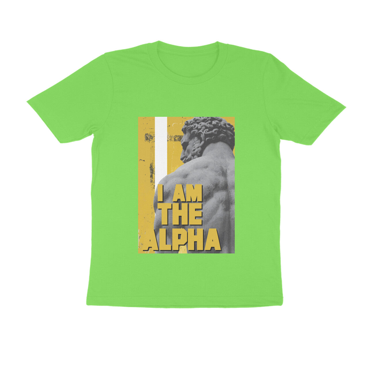 Half Sleeve Round Neck T-Shirt β I am Alpha puraidoprints
