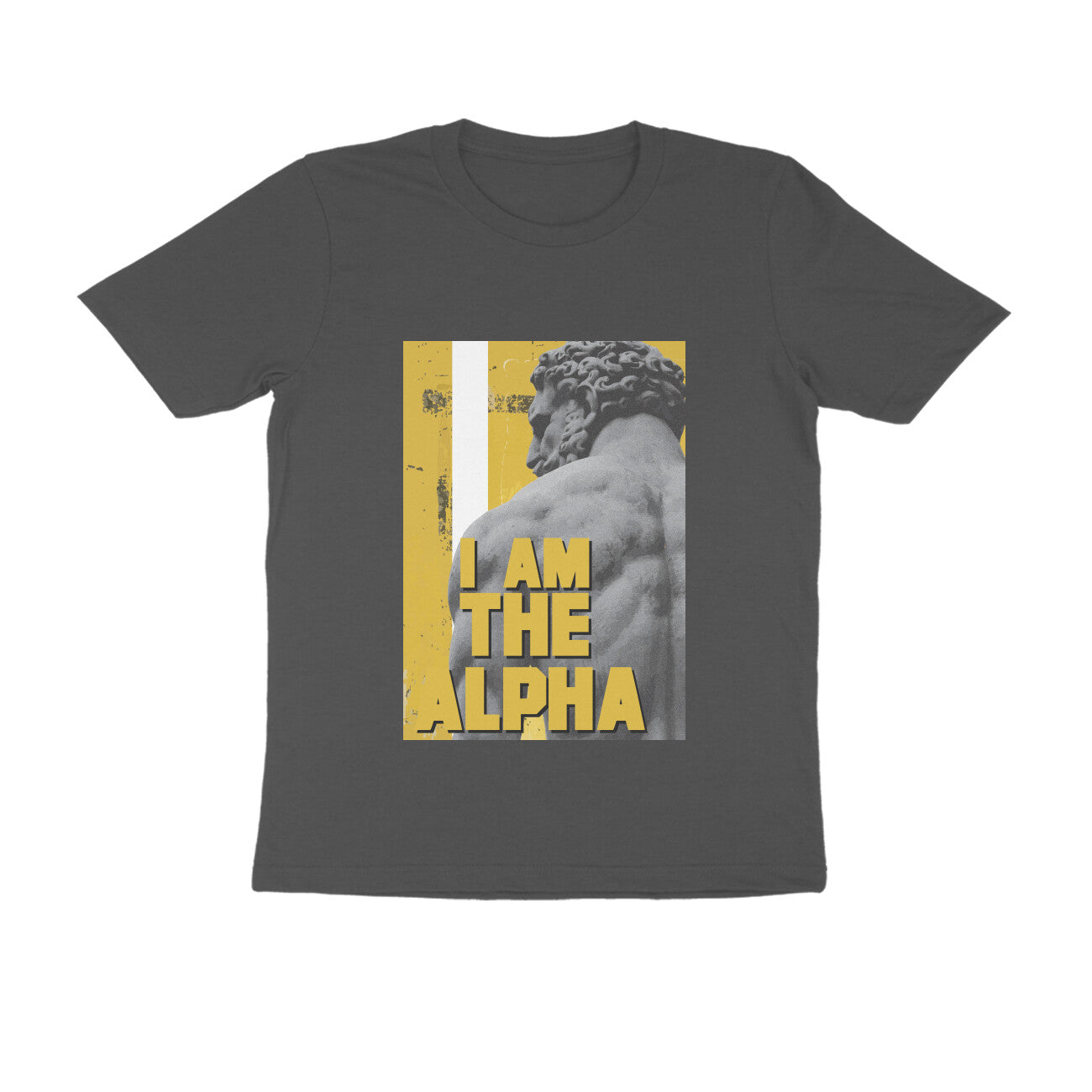 Half Sleeve Round Neck T-Shirt β I am Alpha puraidoprints