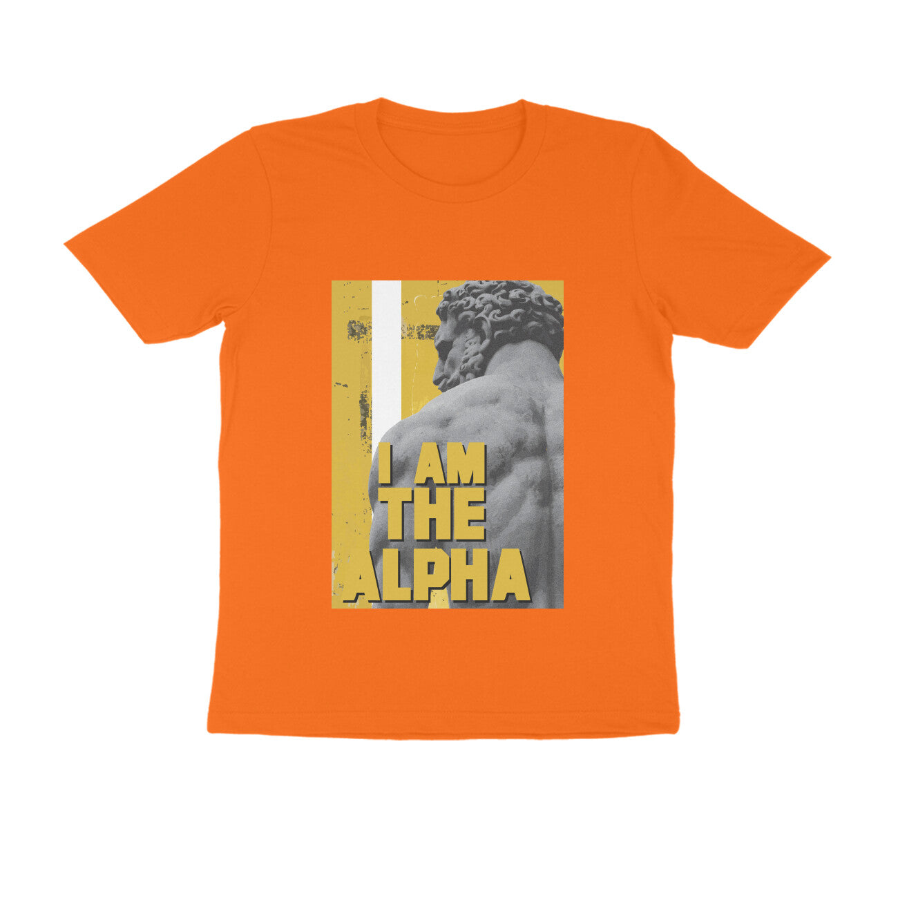 Half Sleeve Round Neck T-Shirt β I am Alpha puraidoprints