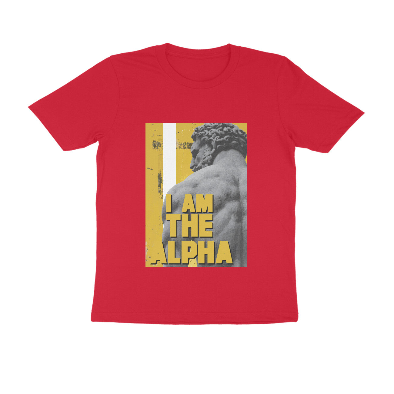 Half Sleeve Round Neck T-Shirt β I am Alpha puraidoprints