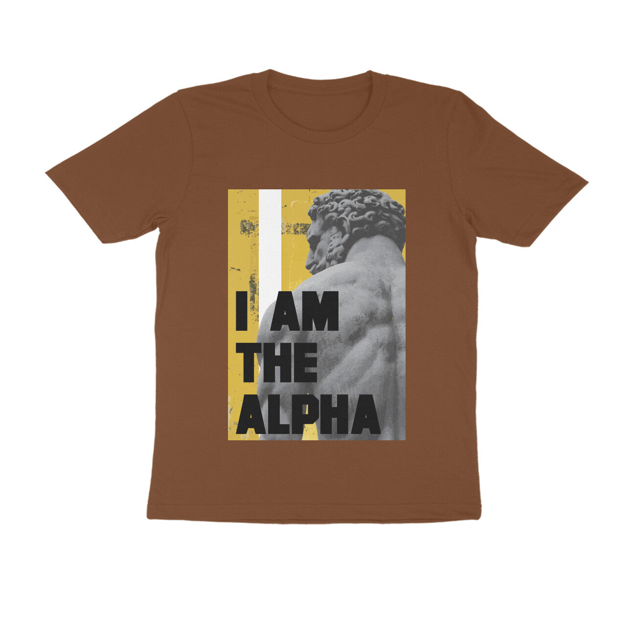 Half Sleeve Round Neck T-Shirt β I am Alpha puraidoprints