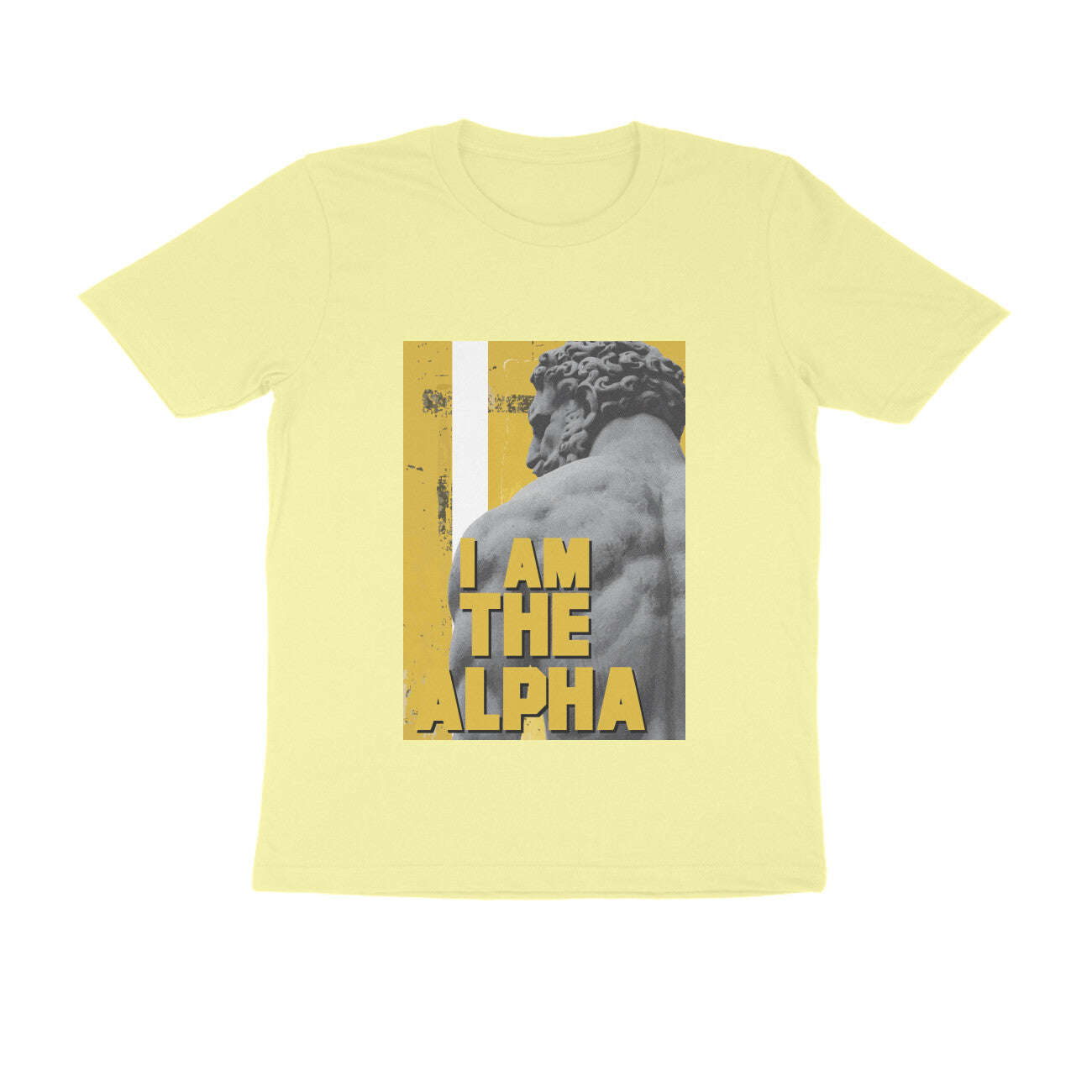 Half Sleeve Round Neck T-Shirt β I am Alpha puraidoprints