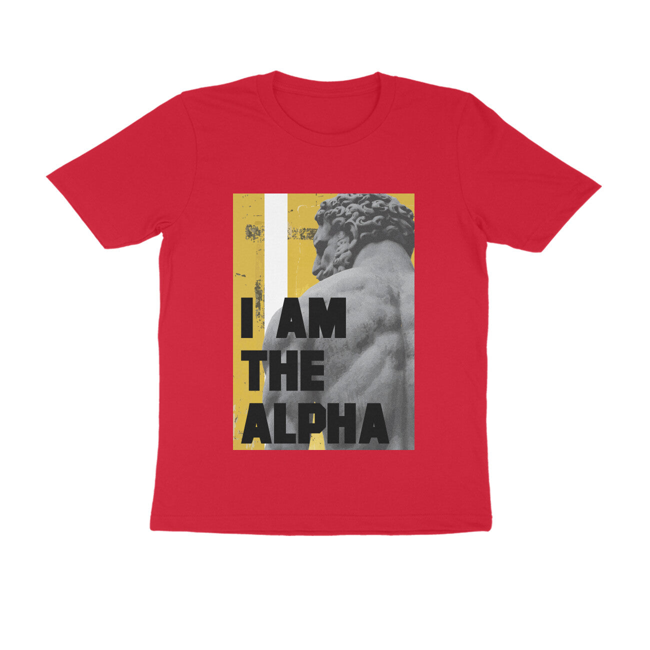 Half Sleeve Round Neck T-Shirt β I am Alpha puraidoprints