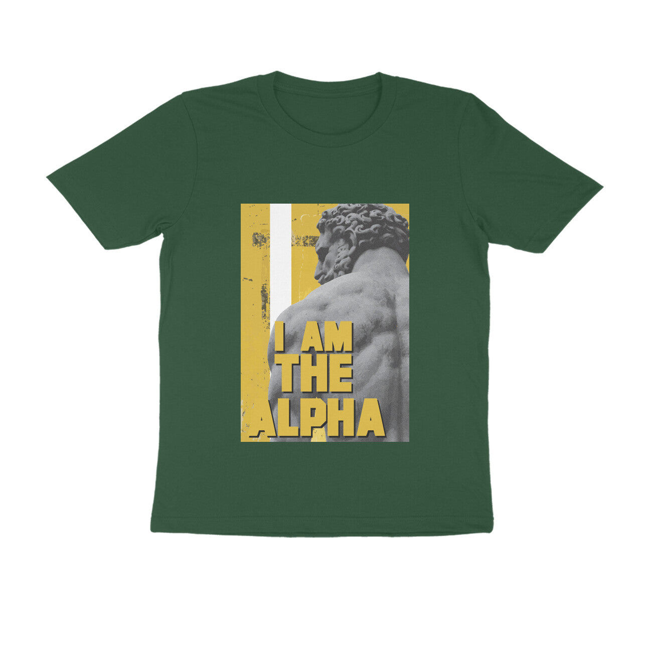 Half Sleeve Round Neck T-Shirt β I am Alpha puraidoprints