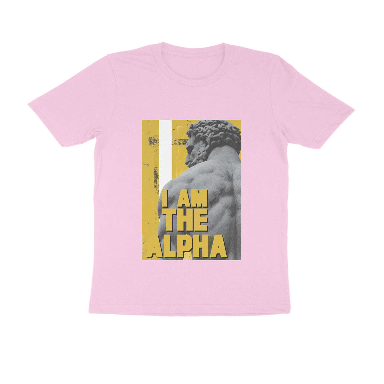 Half Sleeve Round Neck T-Shirt β I am Alpha puraidoprints
