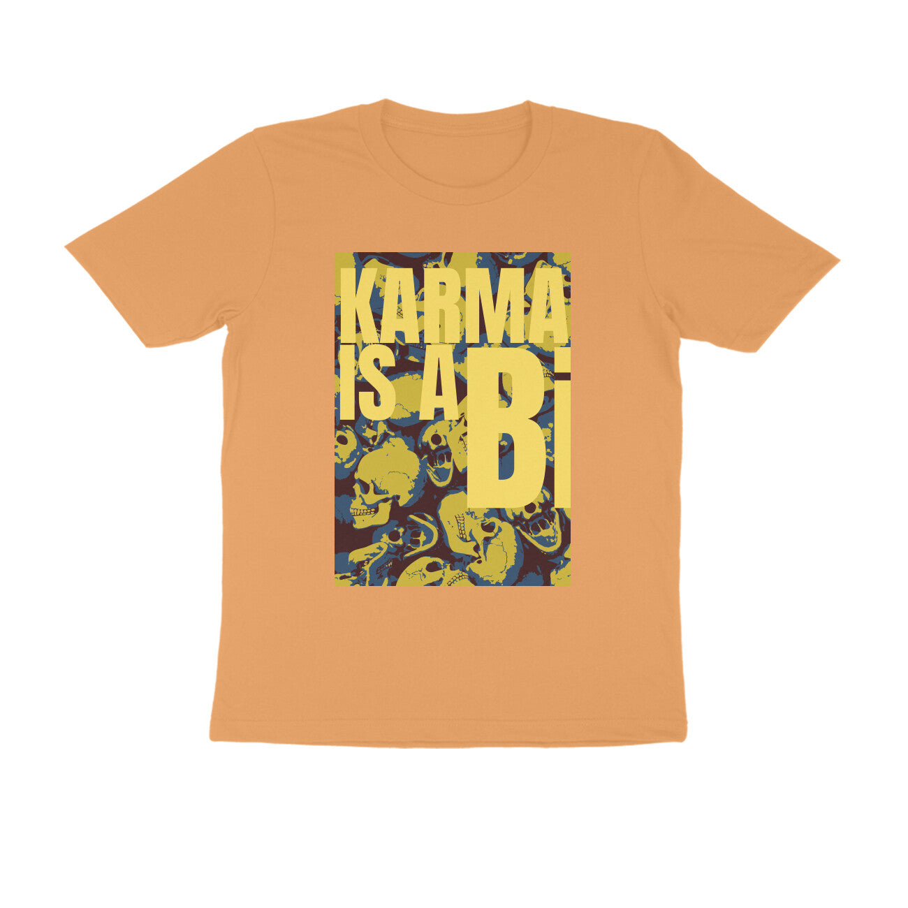 Half Sleeve Round Neck T-Shirt β Karma is a Bi puraidoprints