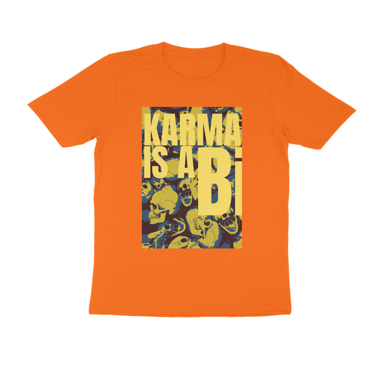 Half Sleeve Round Neck T-Shirt β Karma is a Bi puraidoprints