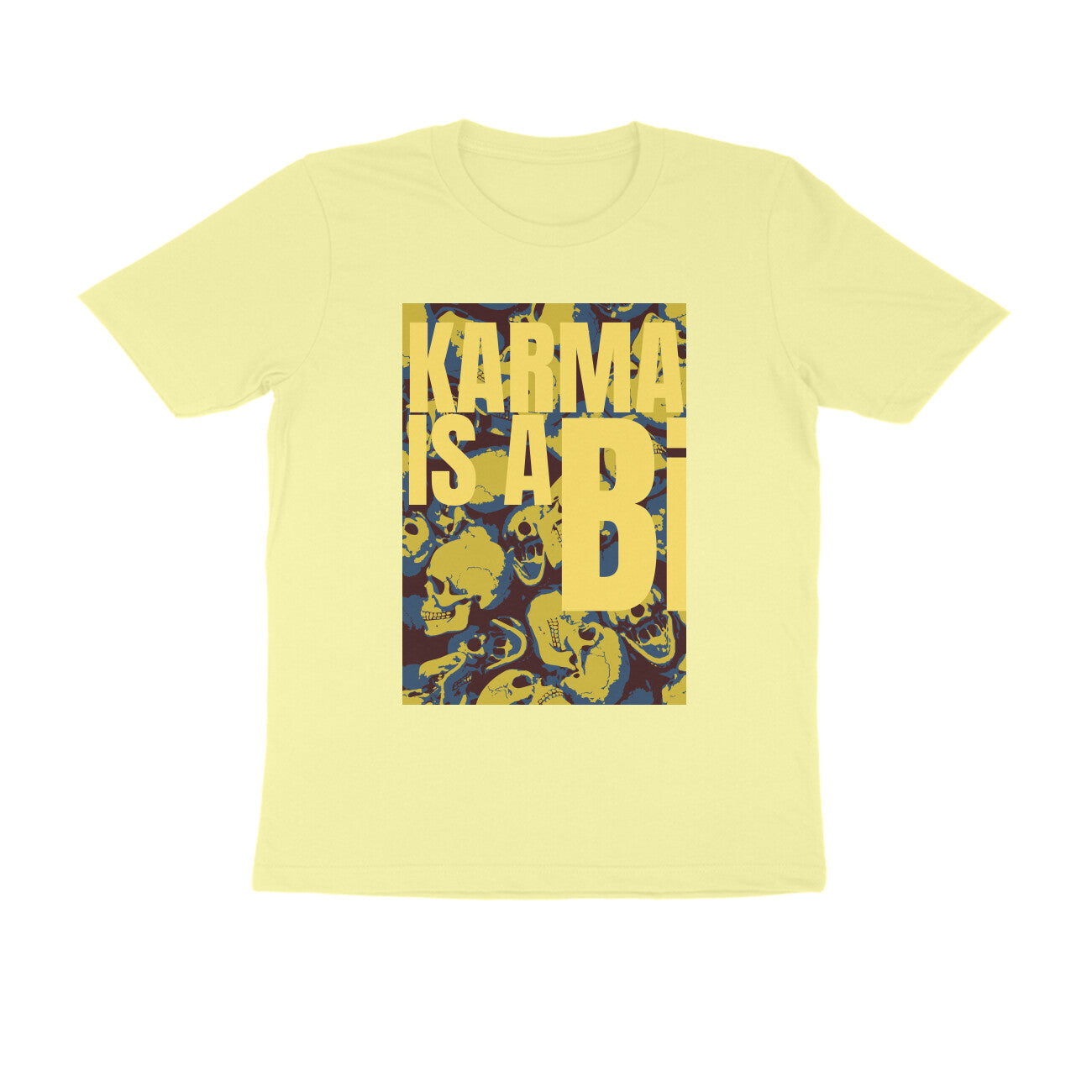 Half Sleeve Round Neck T-Shirt β Karma is a Bi puraidoprints