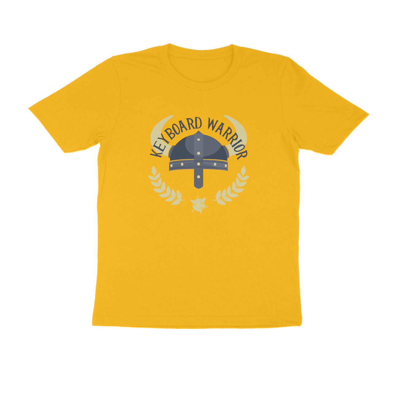 Half Sleeve Round Neck T-Shirt β Keyboard Warrior 1 puraidoprints