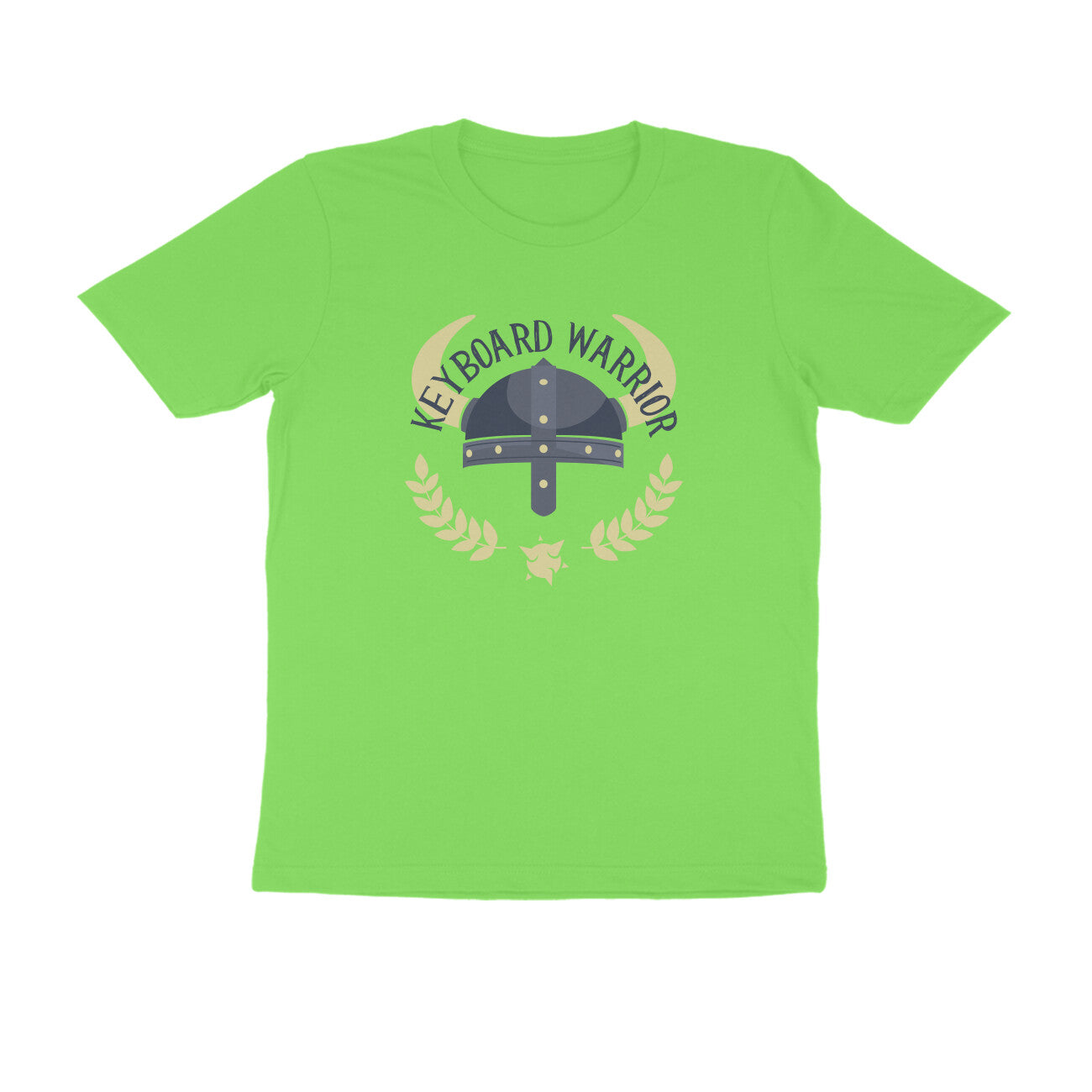 Half Sleeve Round Neck T-Shirt β Keyboard Warrior 1 puraidoprints