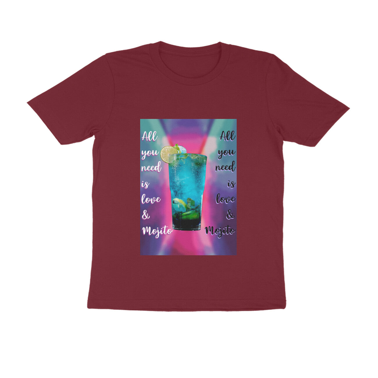Half Sleeve Round Neck T-Shirt β Love & Mojito puraidoprints