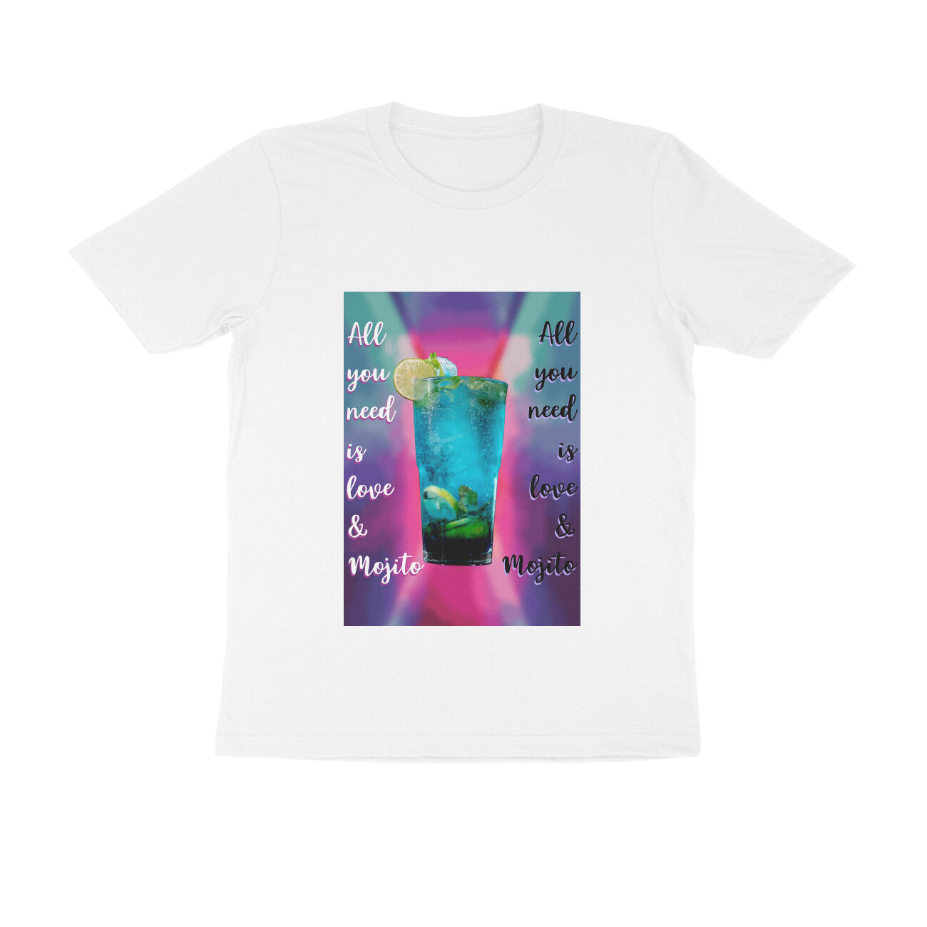 Half Sleeve Round Neck T-Shirt β Love & Mojito puraidoprints