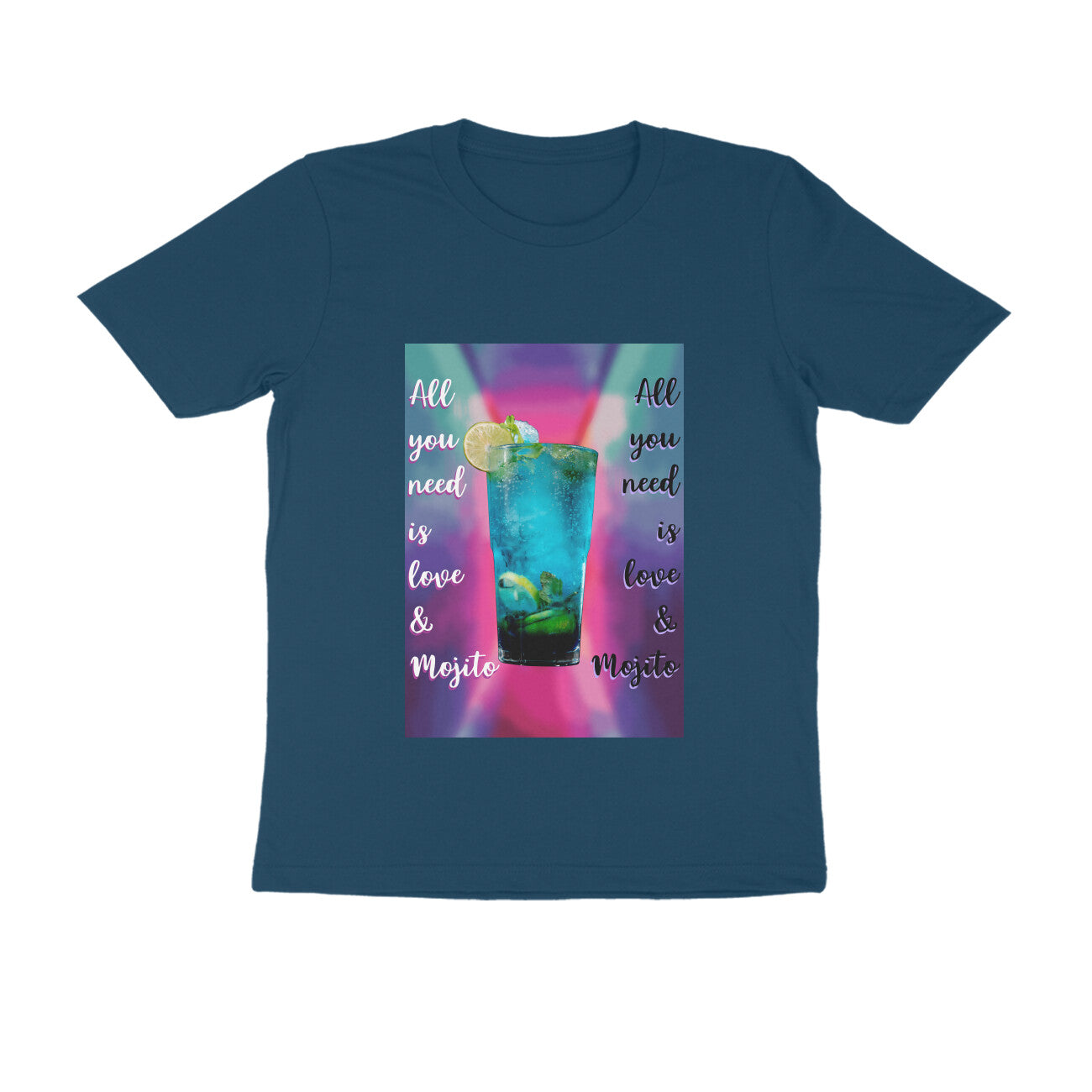 Half Sleeve Round Neck T-Shirt β Love & Mojito puraidoprints