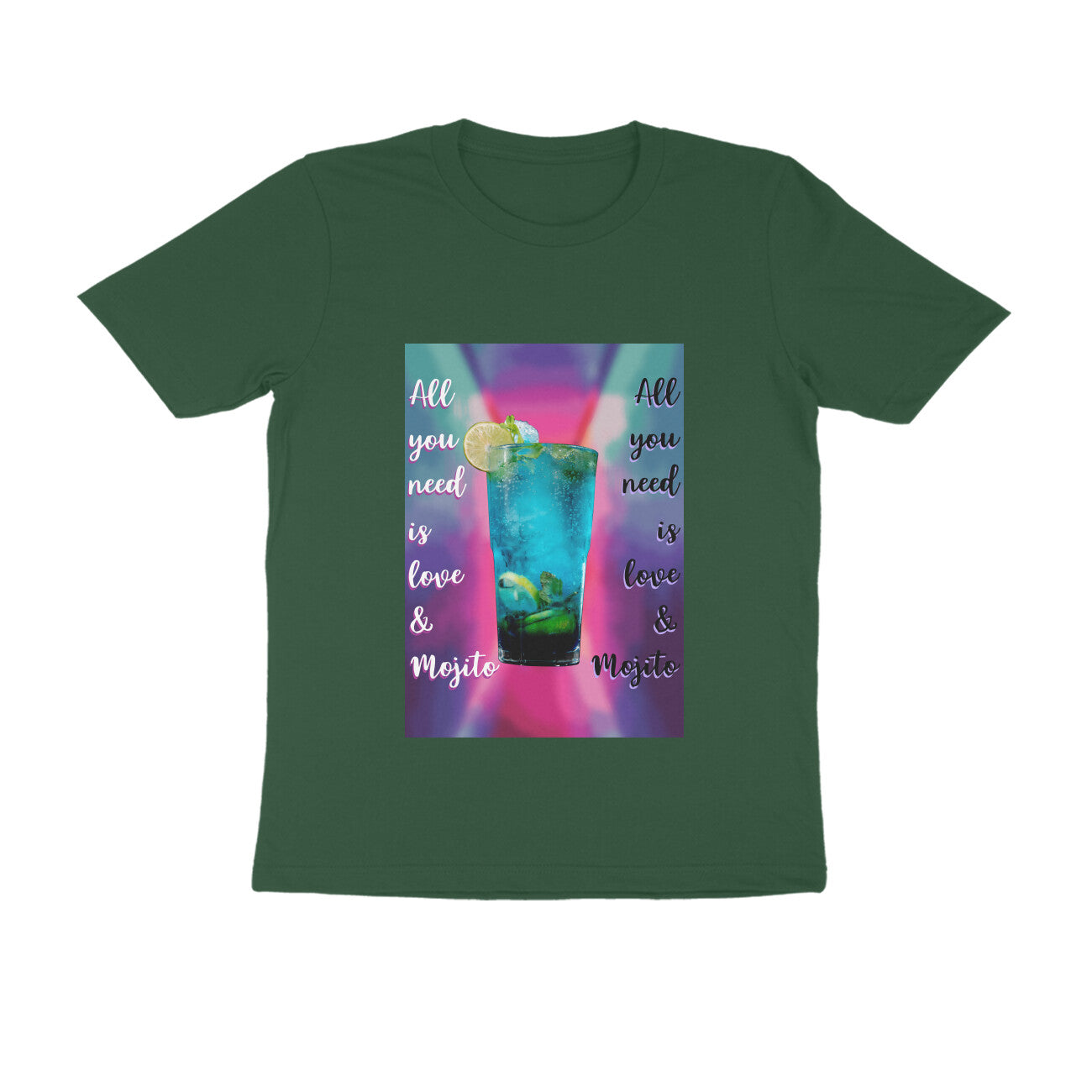 Half Sleeve Round Neck T-Shirt β Love & Mojito puraidoprints