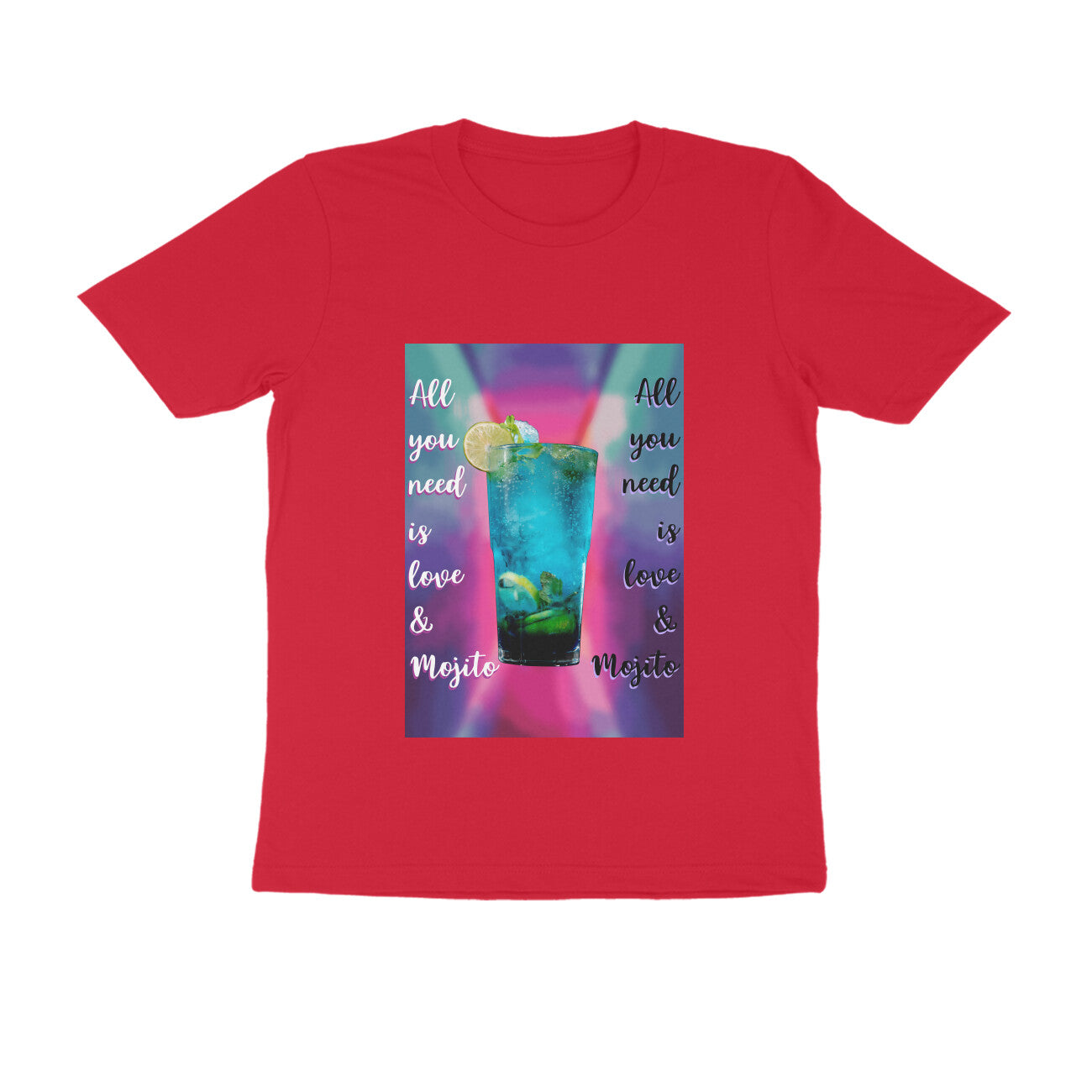 Half Sleeve Round Neck T-Shirt β Love & Mojito puraidoprints