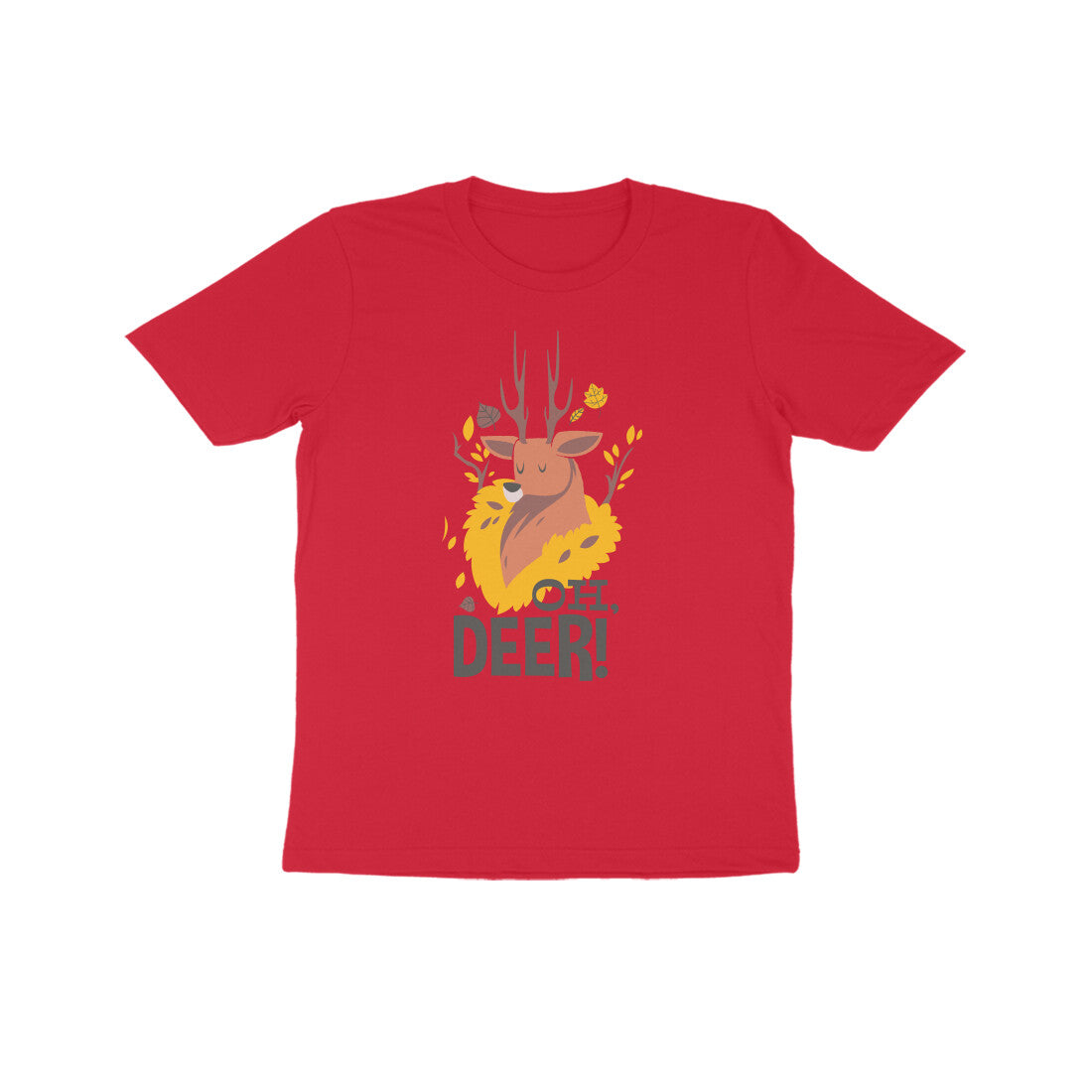Half Sleeve Round Neck T-Shirt β Oh Deer 2 puraidoprints