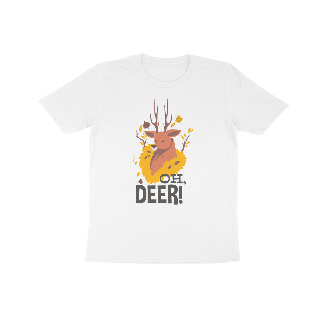 Half Sleeve Round Neck T-Shirt β Oh Deer 2 puraidoprints