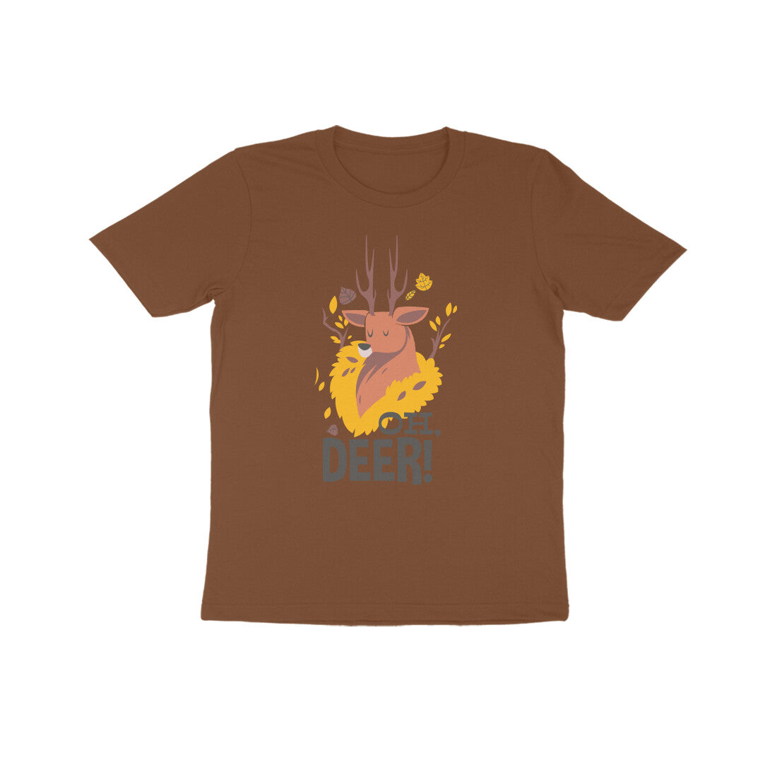 Half Sleeve Round Neck T-Shirt β Oh Deer 2 puraidoprints