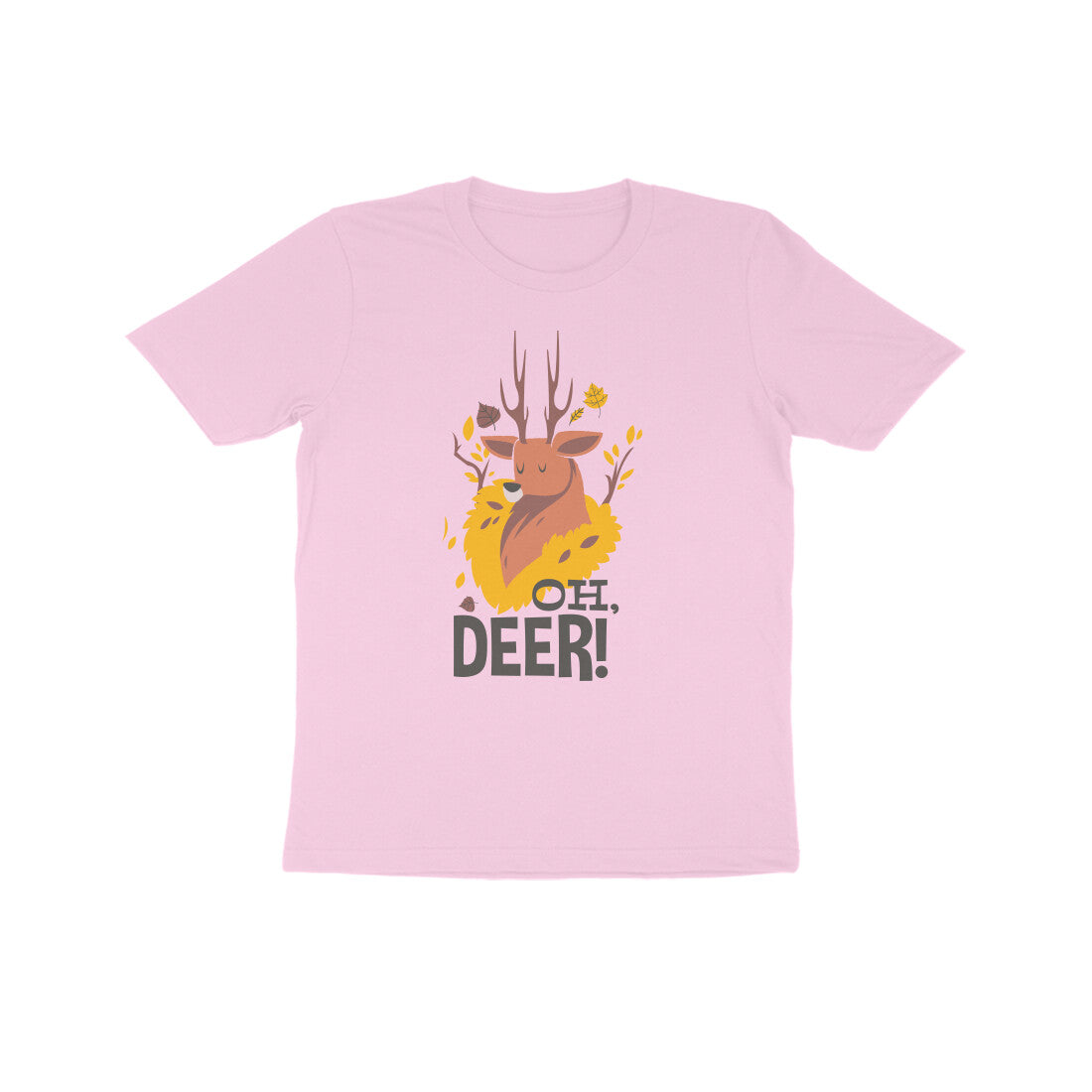 Half Sleeve Round Neck T-Shirt β Oh Deer 2 puraidoprints