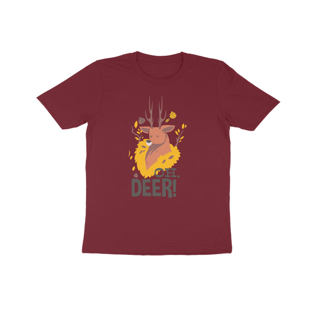Half Sleeve Round Neck T-Shirt β Oh Deer 2 puraidoprints