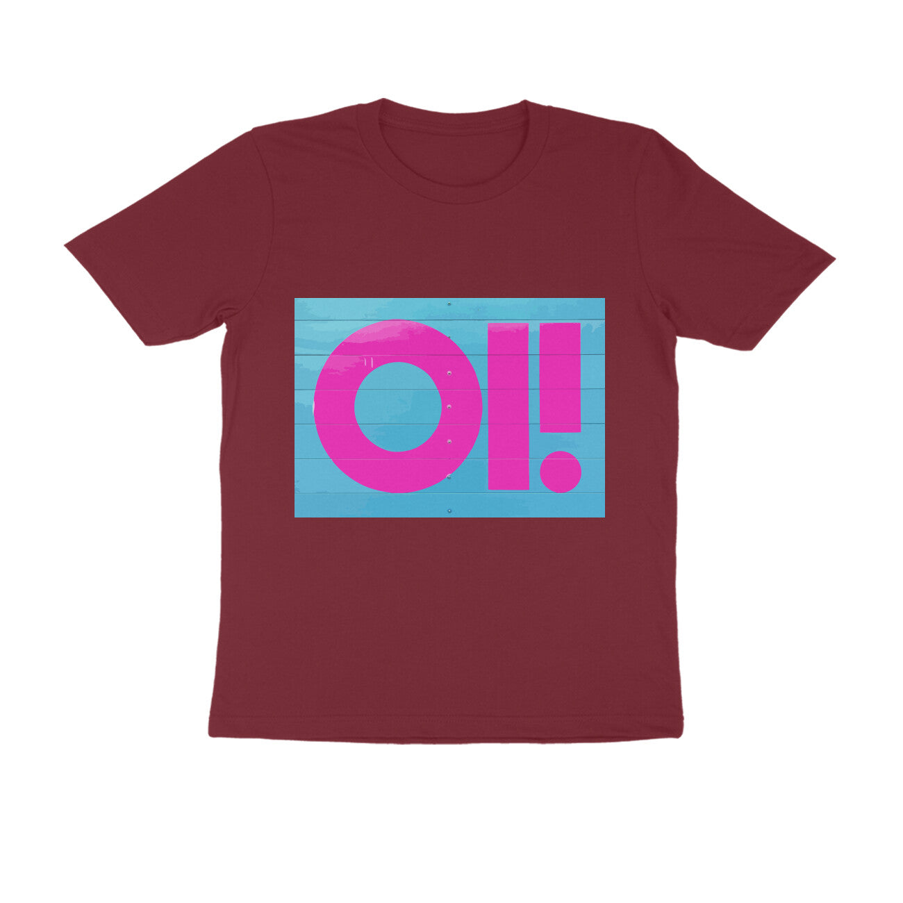 Half Sleeve Round Neck T-Shirt - Oi puraidoprints