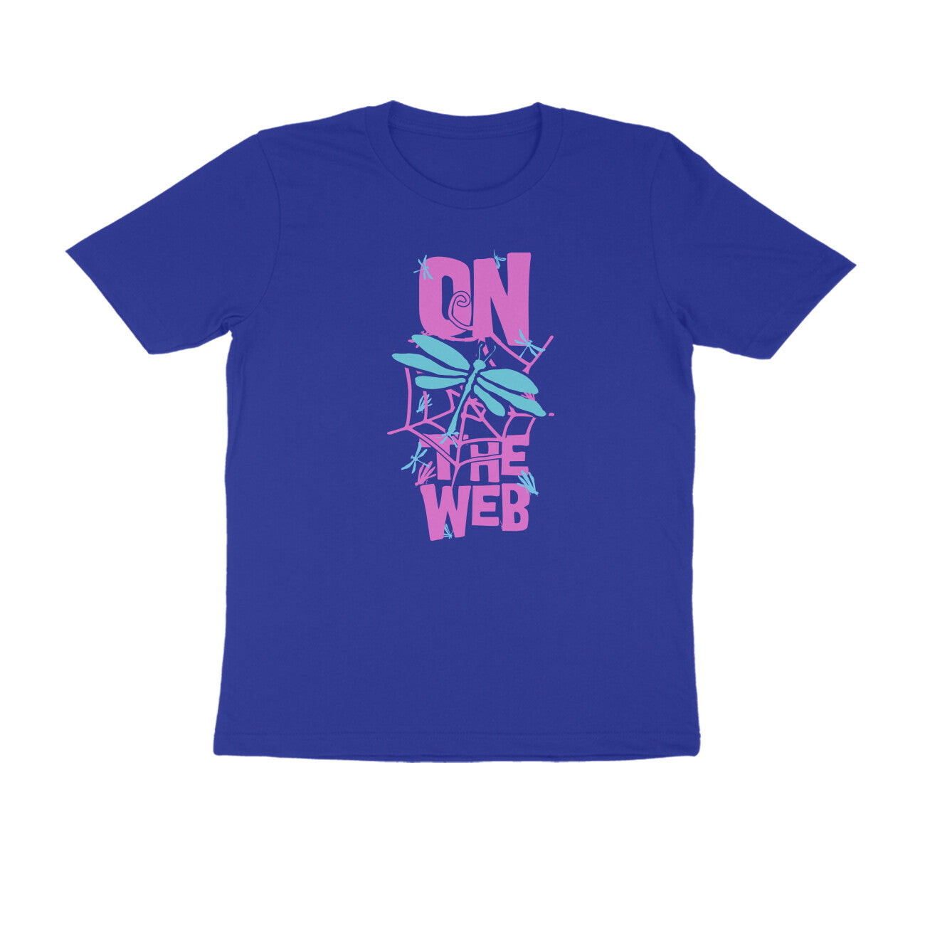 Half Sleeve Round Neck T-Shirt β On the Web 3 puraidoprints