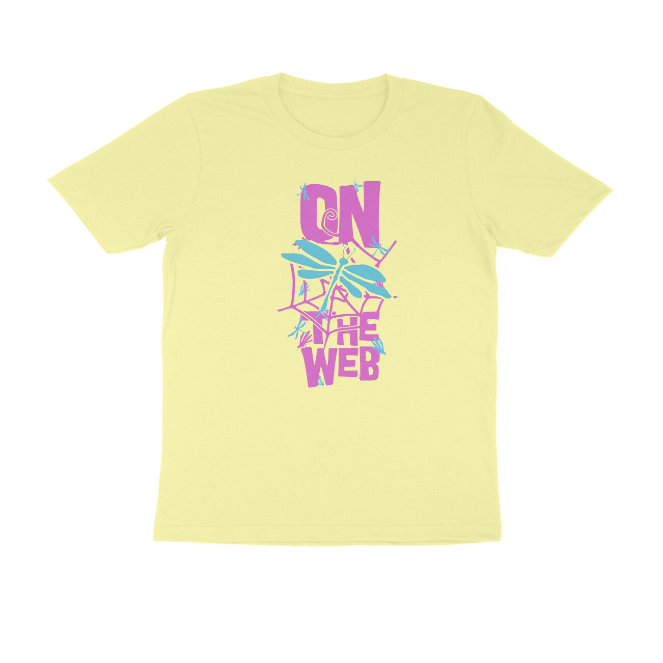 Half Sleeve Round Neck T-Shirt β On the Web 3 puraidoprints